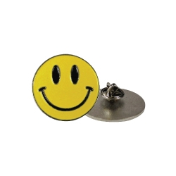 Smiley Metal Badges with Back Side Pin TZ-2114