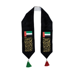 UAE Day Velvet Scarf with Embroidery TZ-SC-09