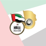 UAE Flag Design Metal Badges TZ-2094-G-UAE