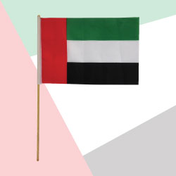 A4 Size Polyester Hand Flag TZ-UAE-FW