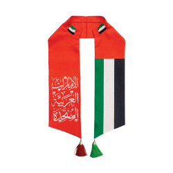 UAE Flag National Day Satin Scarf TZ-SC-08