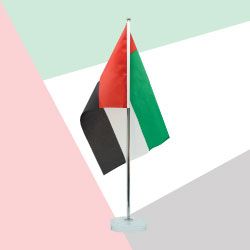 UAE Flag Table Stand TZ-UAE-FS-GL