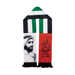 UAE Flag with Sheikh Zayed Photo TZ-SC-07